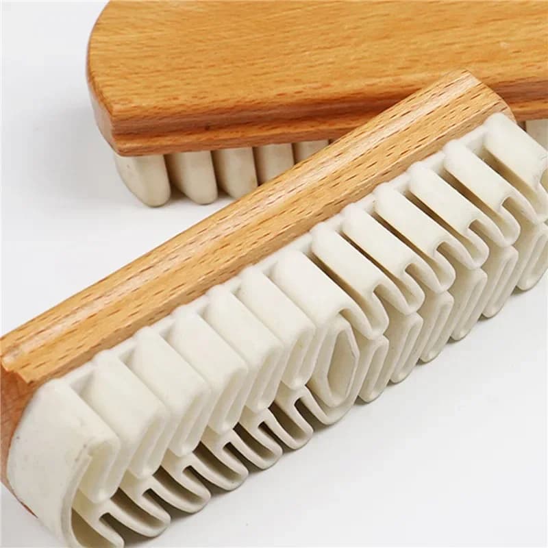 1PC Spazzola per scarpe in pelle scamosciata Legno Gomma bianca per pulizia Scrubber Gomma per macchie per pelle scamosciata Materiale nabuk Stivali Borse Strumento per pulire
