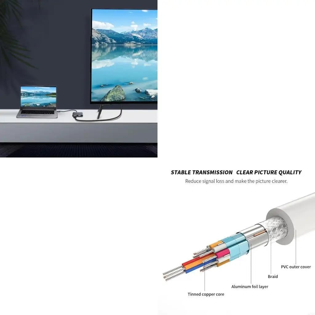 Convertitori 4K1080P da mini a VGA con doppia uscita per laptop desktop