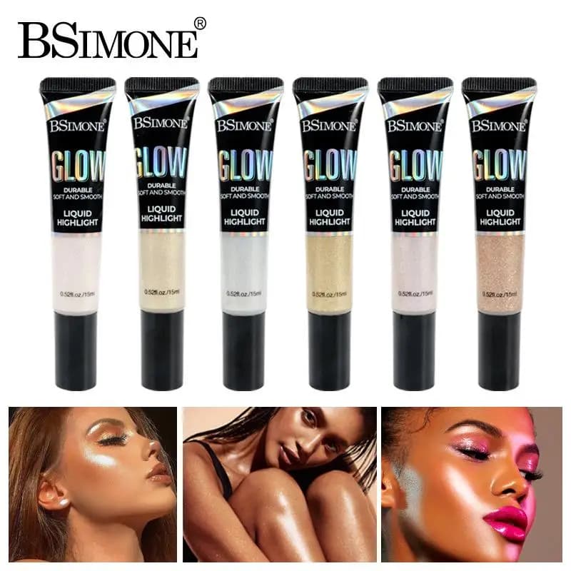 BSIMONE Gel Ombretto Liquido Glitterato 15ml, Trucco Camaleontico Scintillante per Occhi, Corpo e Unghie, Multifunzionale per Feste e DIY