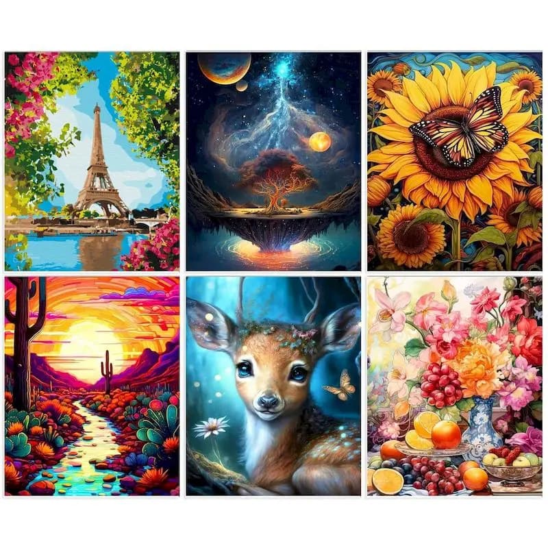 CHENISTORY Paint by numbers For Adults Frame Oil Painting by numbers Handpainted painting Crafts Unique Canvas Home decor Gift