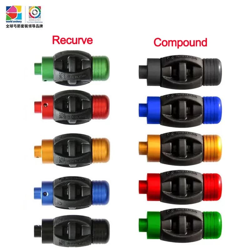 SANLIDA X10 Arco composto Ammortizzatore di vibrazioni Ammortizzatore Recurvo BowSight Pin Stabilizzatore Bersaglio Tiro con l'arco Accessori per tiro