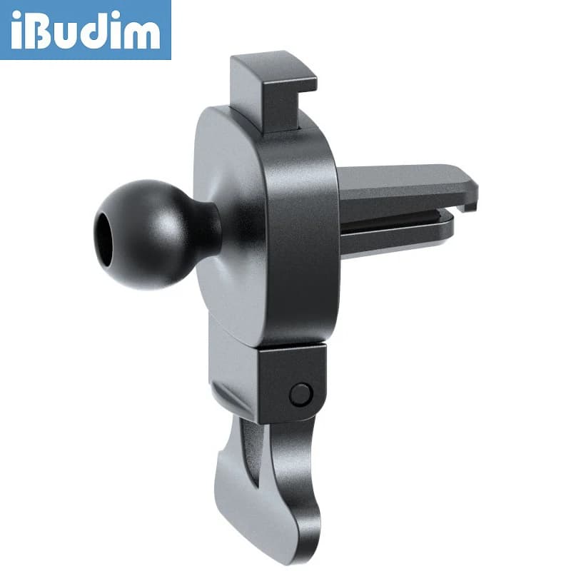 IBudim Clip per presa d'aria per auto Rotazione di 360 gradi aggiornata Base con testa a sfera da 17 mm per presa d'aria per auto Supporto per telefono Supporto GPS