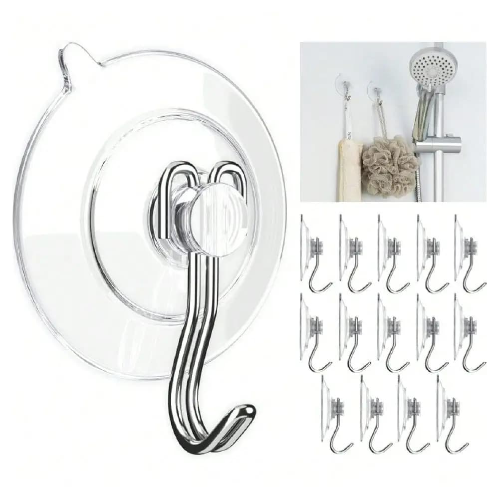 Ganci a ventosa multiuso da parete in acciaio inossidabile, piccoli e rimovibili, per cucina, bagno e doccia