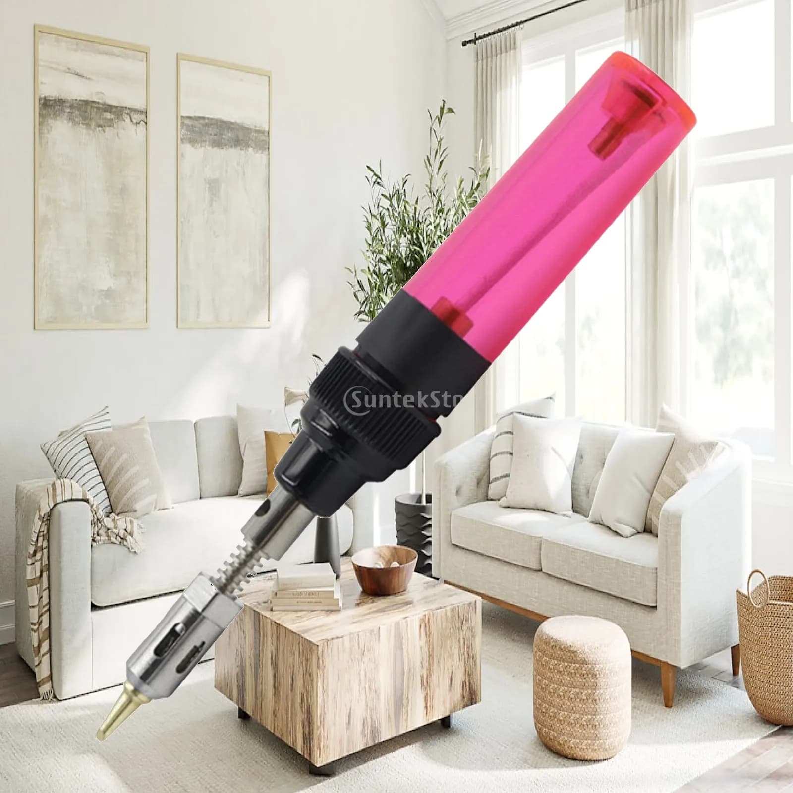 Cordless Gas Soldering Iron Pen Portable Butane Heat Torch Kit with Visible Handle for Circuit Board and Jewelry Projects