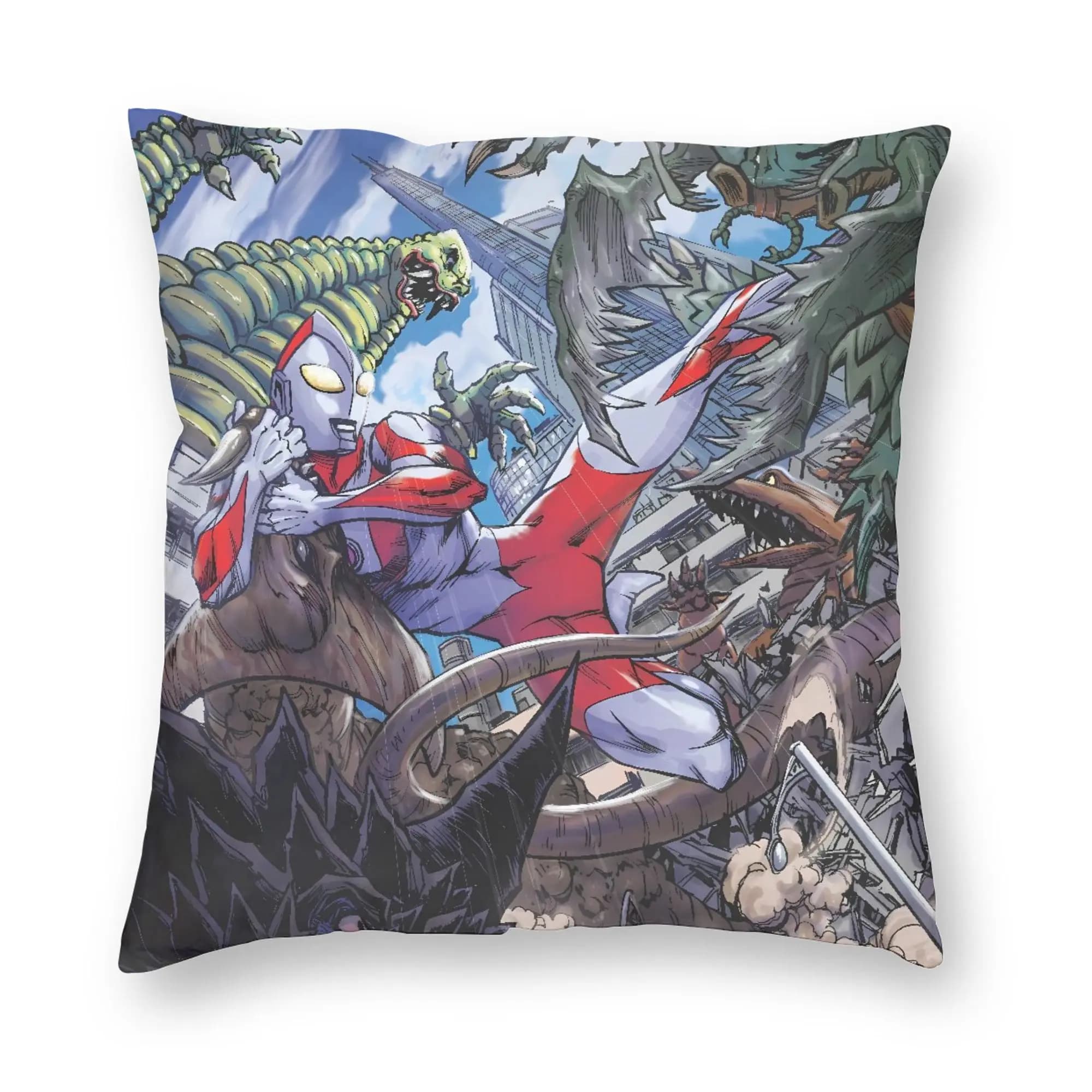 ULTRAMAN Pillow Case Square Pillow Cover Funny Cushion Cover For Sofa Bedroom Home Decor