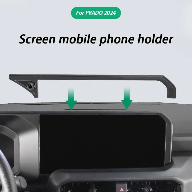 Supporto per telefono e navigatore per console centrale auto, per Toyota Prado 2024, accessori interni