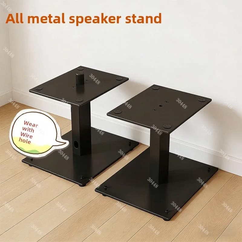 Supporto per Altoparlanti da Pavimento, Treppiede per Diffusori, Base in Metallo Professionale con Ammortizzatore per Altoparlanti Surround