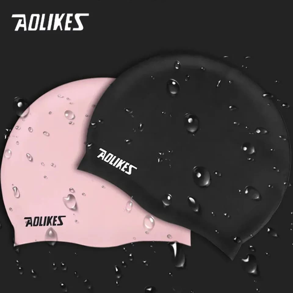 AOLIKES Silicone Premium Cover Ears anti-wrinkle swimming headphone headphone headset waterproof for men and women