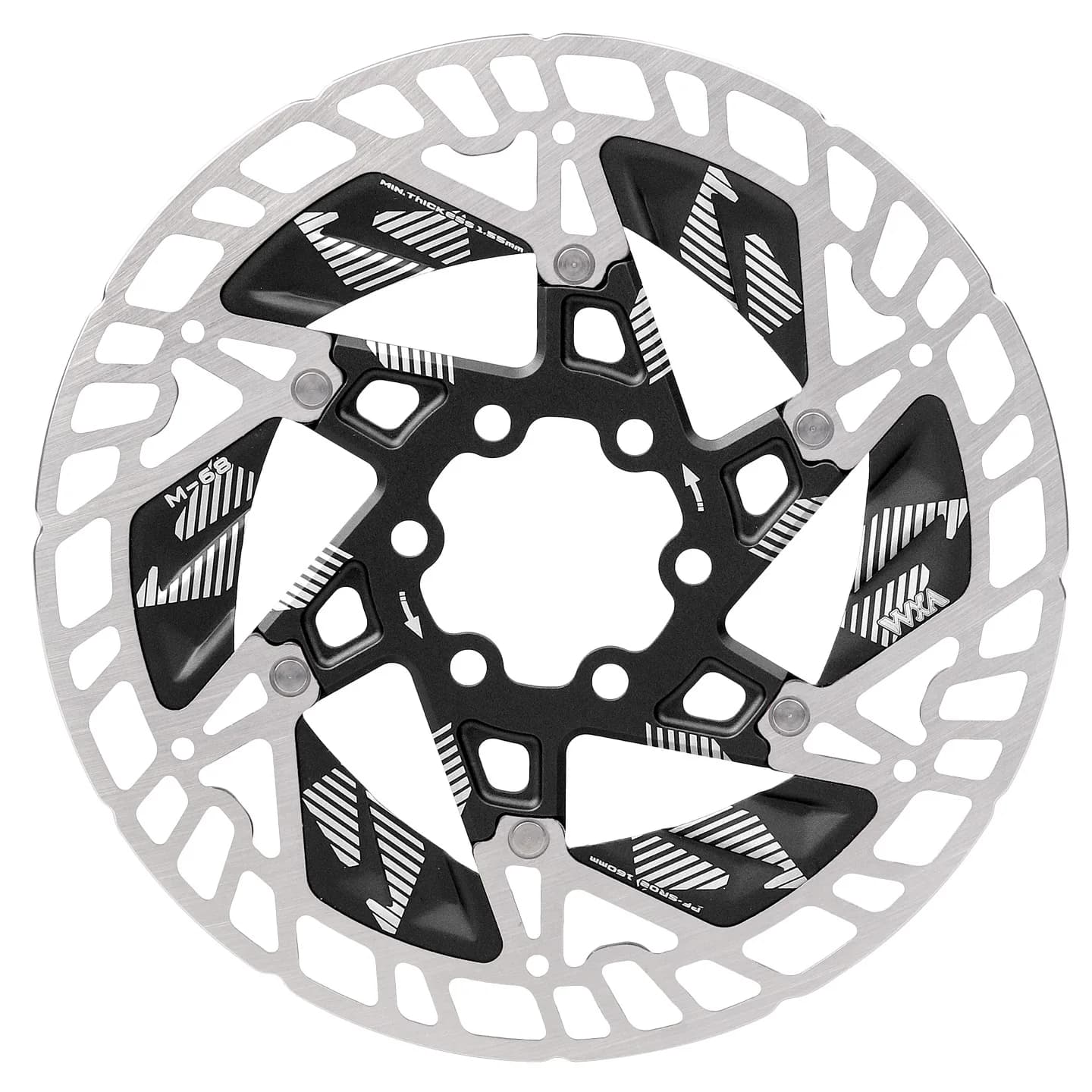 Disco freno bici in lega di alluminio rotore MTB disco freno flottante 160mm 6 bulloni bici da strada disco freno in alluminio acciaio bicicletta