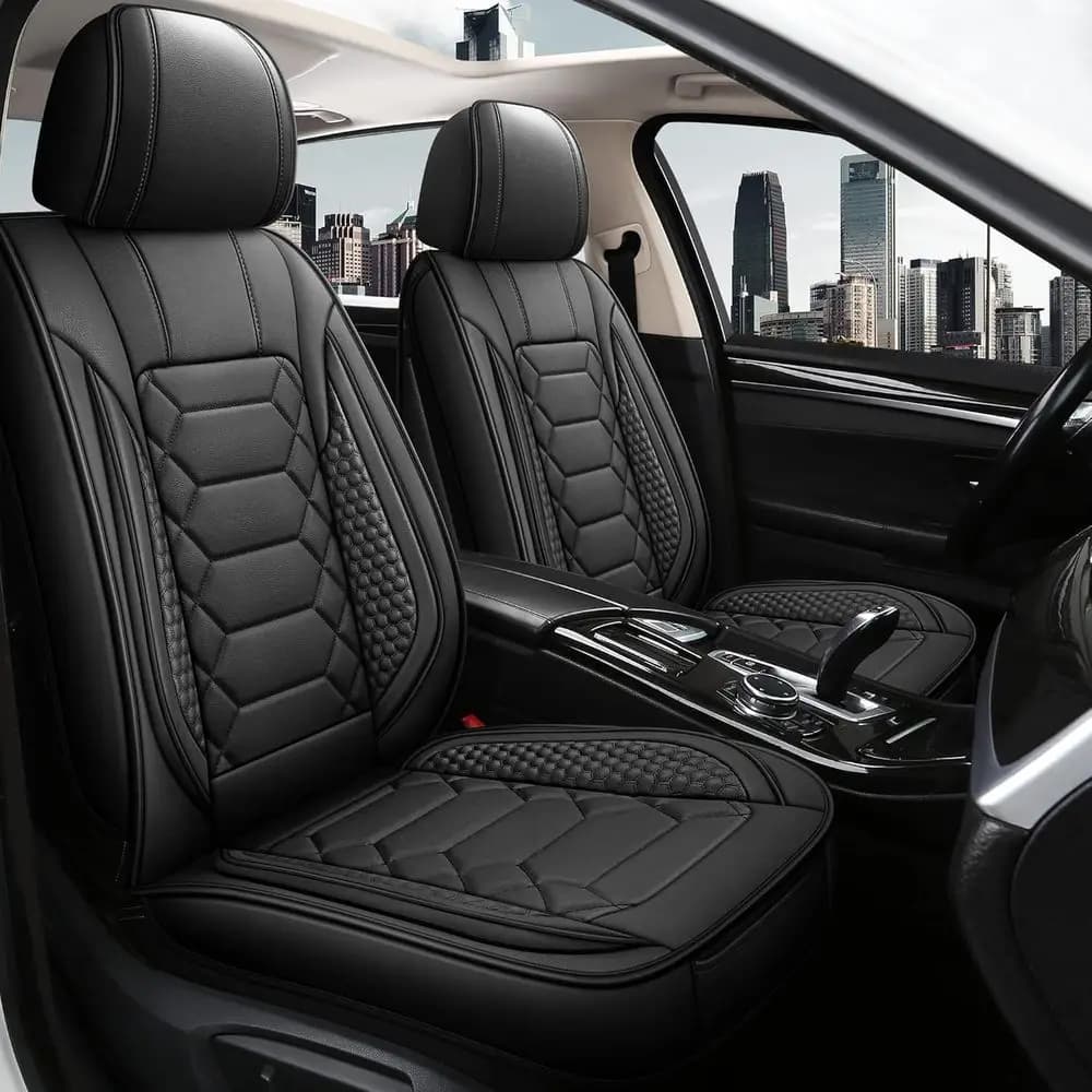 Car Seat Covers Front Pair, Waterproof Car Seat Covers, Universal Non-slip Car Seat Covers Suitable for Most Ca
