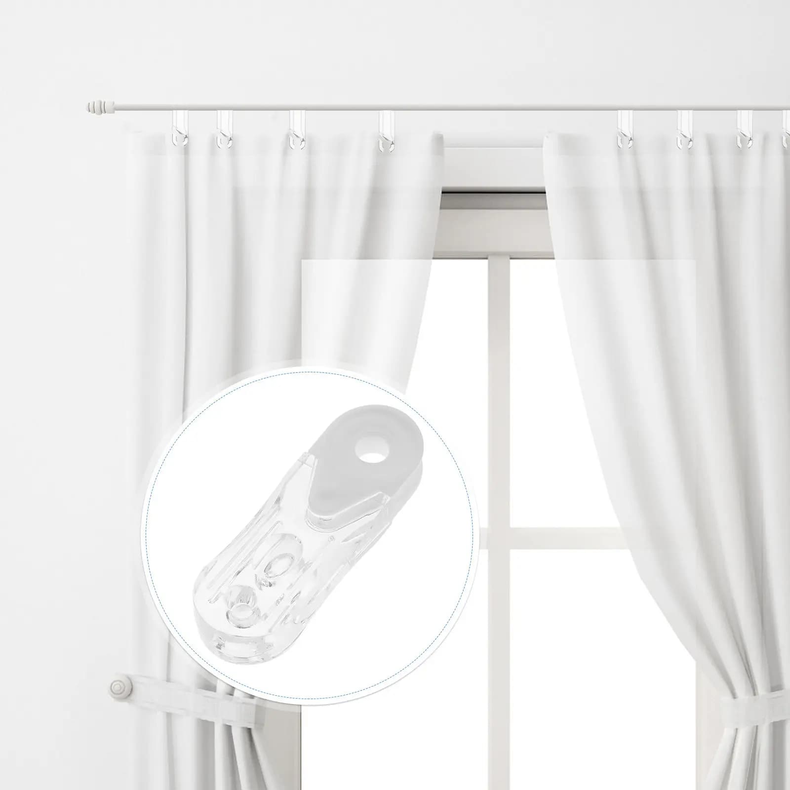 8Pcs Curtain Handles Premium Resilient Build Quick Effortless Setup Versatile Compatibility Elegant Aesthetic for Window