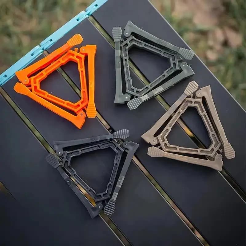 Support for folding gas support for external gas camping stove holder universal tripod support for folding gas