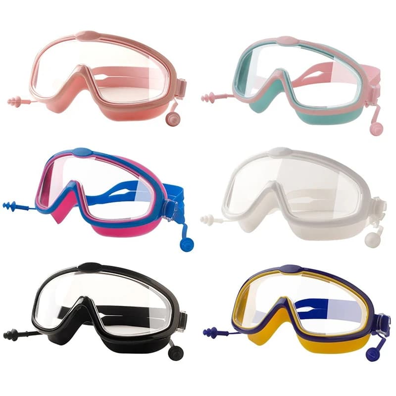 Professional swimwear for children Sub HD glasses Children's swimming glasses Swimwear with big frame UV protection waterproof