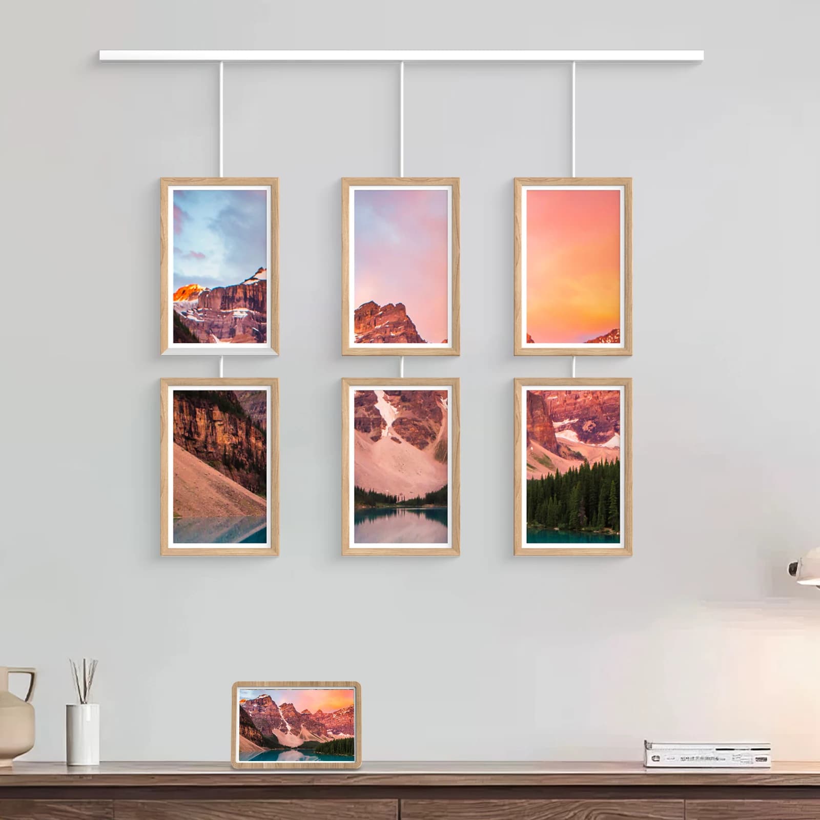 Smart Gallery Digital Photo Frame 1920 IPS Full HD Screen WiFi Wall Mountable Supports JPEG/PNG/BMP/GIF Multi-Device