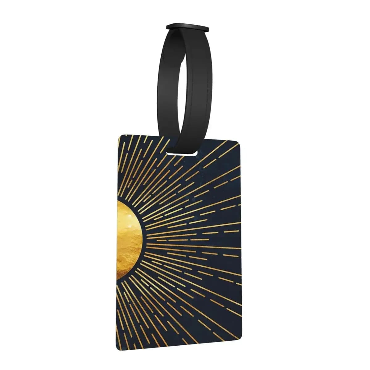 Etichette per bagagli blu e dorate Accessori per valigie Etichetta per imbarco per bagagli portatile da viaggio Porta etichette ID Nome Indirizzo