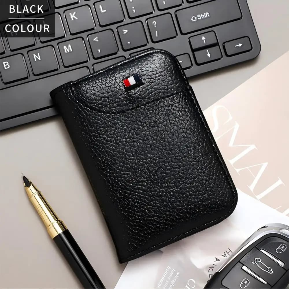 Super slim portable wallet for men PU leather wallet Mini ID Credit card holder Wallet Small and short thin wallet