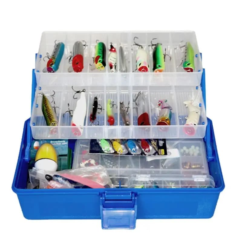 Fishing Storage Box Hook Tackle Tool Container With Handle Waterproof Equipment Box-A00E