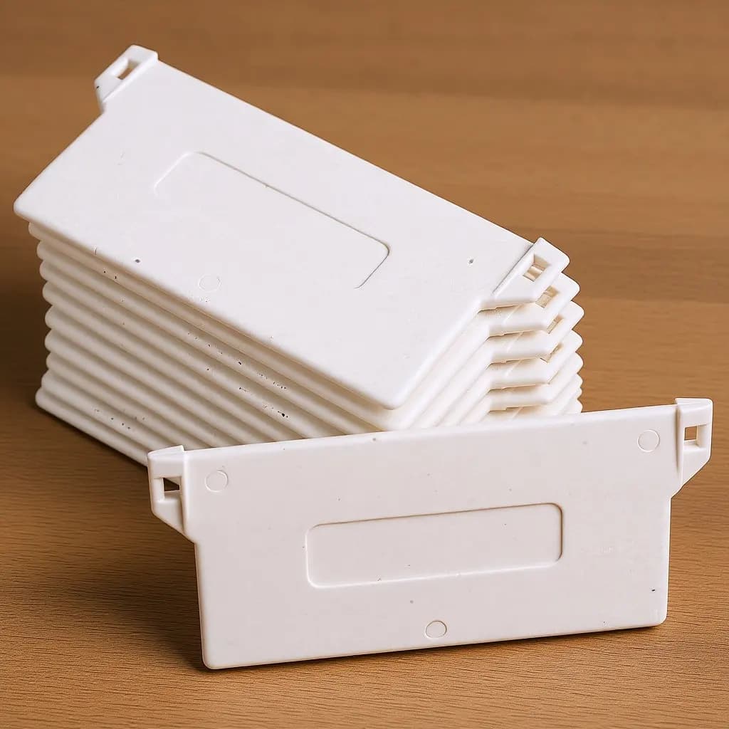 12Pcs 89Mm Sturdy Plastic Vertical Blind Bottom Plates Adding Weight Keeping Blinds Straight Blinds Curtain Accessories