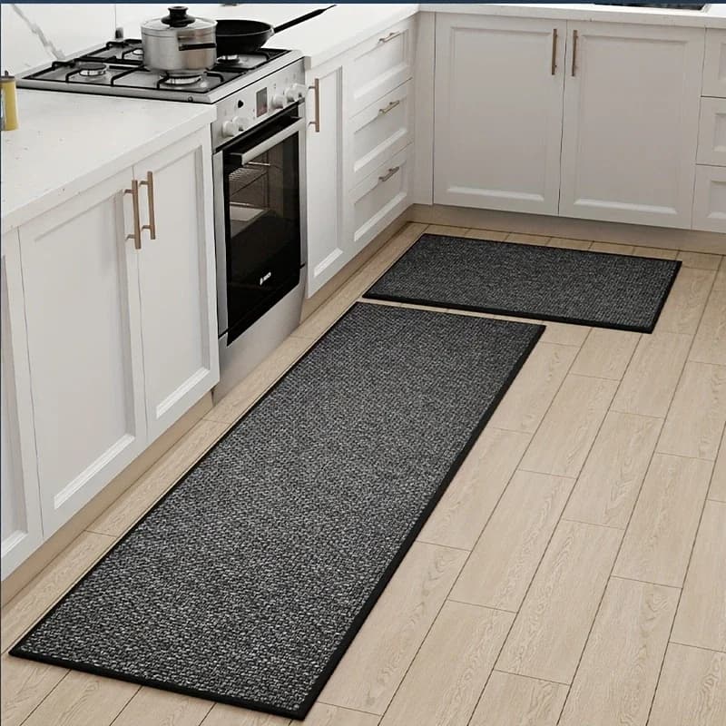 Tappetino da cucina a striscia lunga per uso domestico, terra diatomea, tappetino antiscivolo, semplice tappetino da bagno assorbente stampato