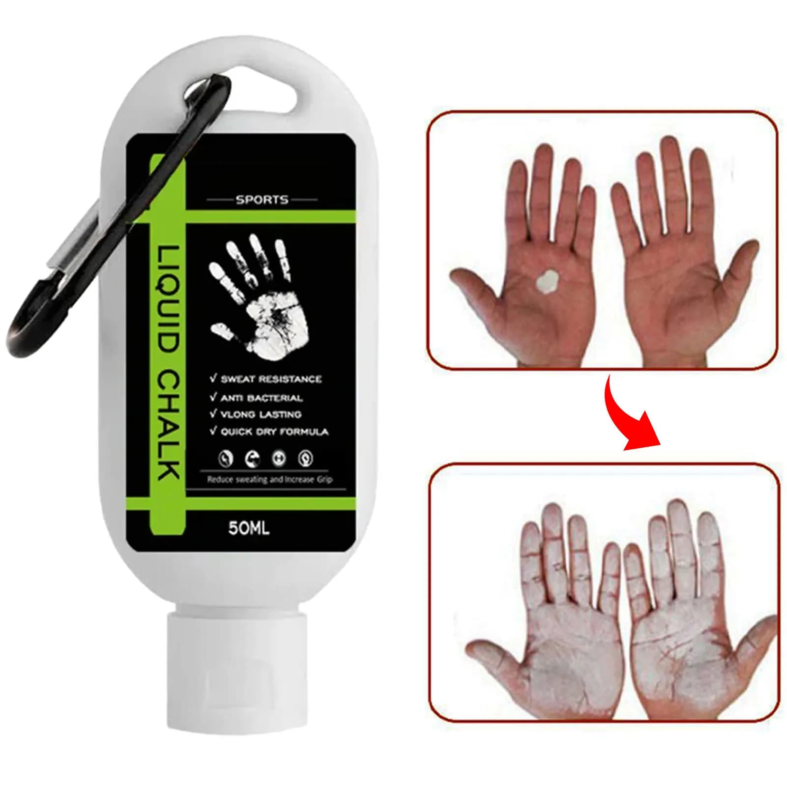 30/50/100ml Sports Gesso Liquid Magnesium Powder Fitness Lifting Weights Anti-slip Cream Grip Lifting Weights Climbing Gym Sport