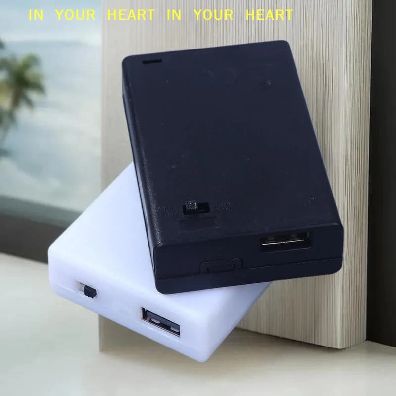 【X】 Scatola per batterie 3AA 4.5V, Porta batterie AA con interruttore, Scatola AA 4.5V con cavo o con USB/cavo
