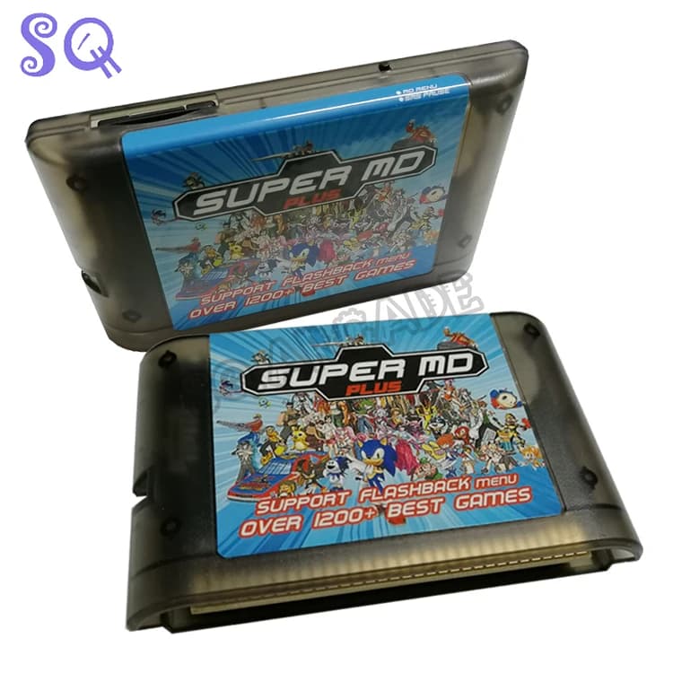 New Arrival 16G MD Mulit Game Card 1200 in 1 Battery Save for Genesis Megadrive Video Game Console Fit USA/EUR/JAP Version