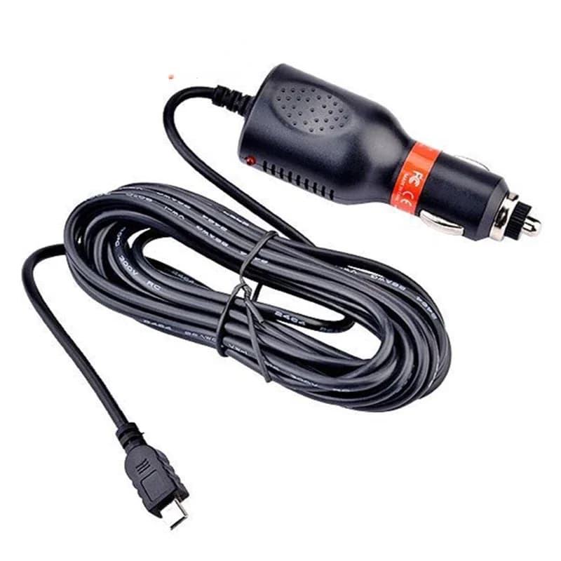 5V 2A Micro or Mini 5pin Dash Cam Car Cigarette Adapter Lighter Loader 3.5 m cable length for Garmin Car GPS DVR Charging