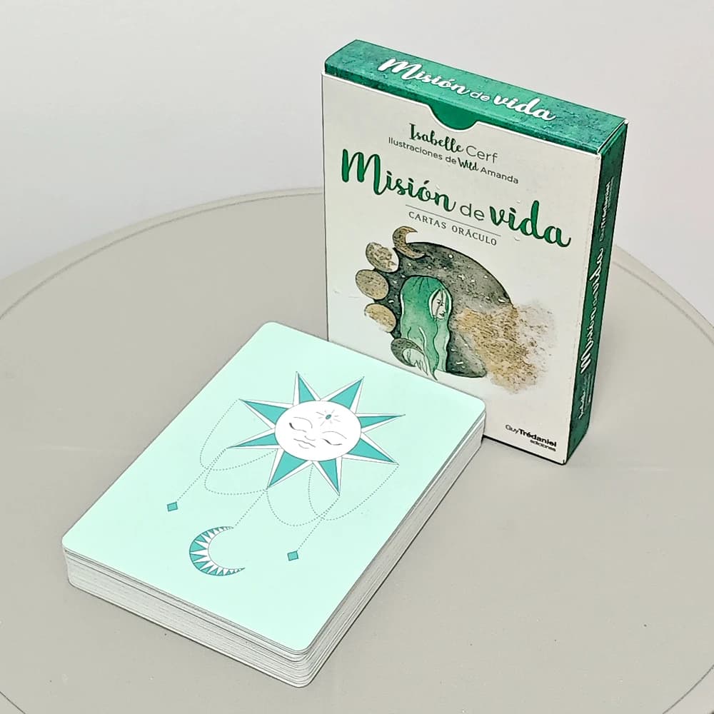 Life Mission Oracle Deck 42 pezzi Bellissime carte Oracle in lingua spagnola 10,5 * 7,5 cm