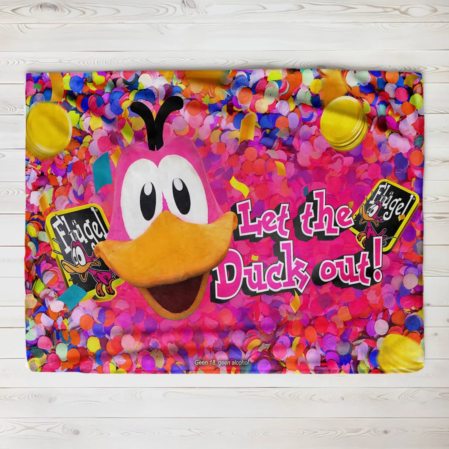 Flugel Let The Duck Out Printed Blanket Warm Flannel Blankets Soft and Comfortable blanket Home Travel Blanket Birthday Gift