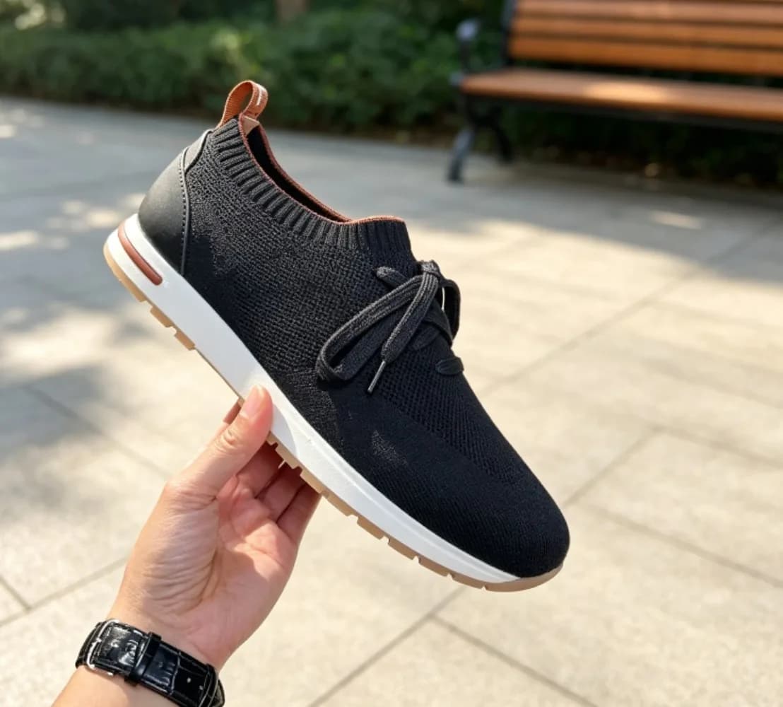 2026 New Mens Mesh Slip On Sneakers Breathable Summer Comfort Casual Wasteland Style