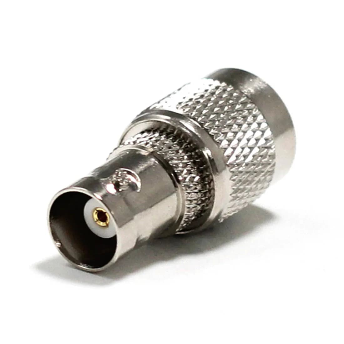 1 pz NUOVO TNC Spina Maschio a BNC Femmina Jack RF Coassiale Adattatore Convertitore Dritto Nichelato per Antenna WIFI