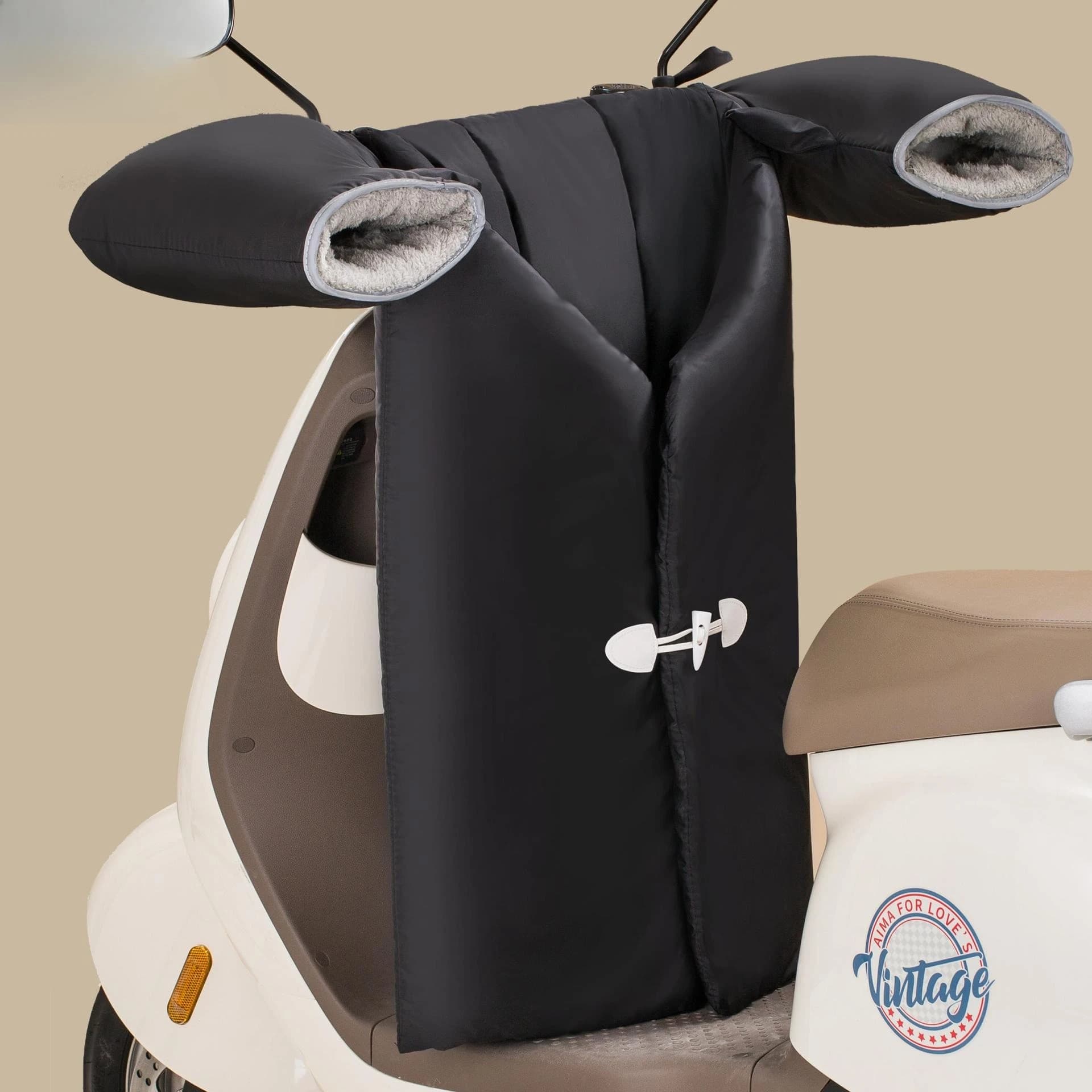 Copripiumino antivento per auto elettrica mini divisa ispessita foderato in pile invernale Parabrezza caldo per motocicli Produttore diretto S