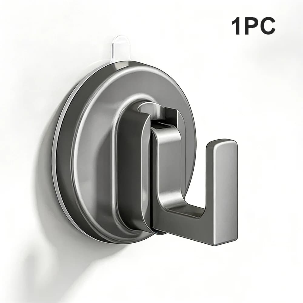 2pcs Suction Cup Hooks Reusable Heavy Duty Vacuum Suction Cup Hook Glass Kitchen Bathroom Hook for Robe Clothes Hanger Hook