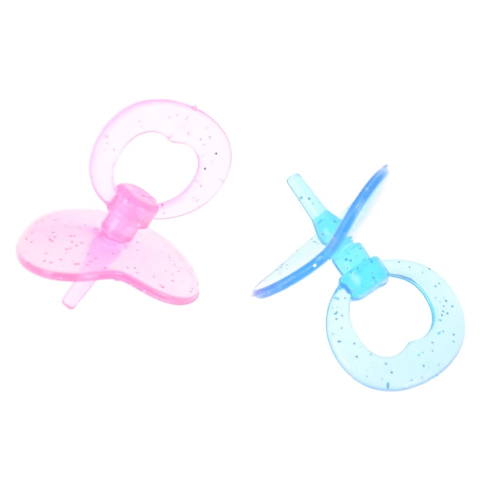 2Pcs/set Random Color Dollhouse Baby Doll Pacifiers Feeding Nursery Room Girl Gift Toys Doll House Accessories