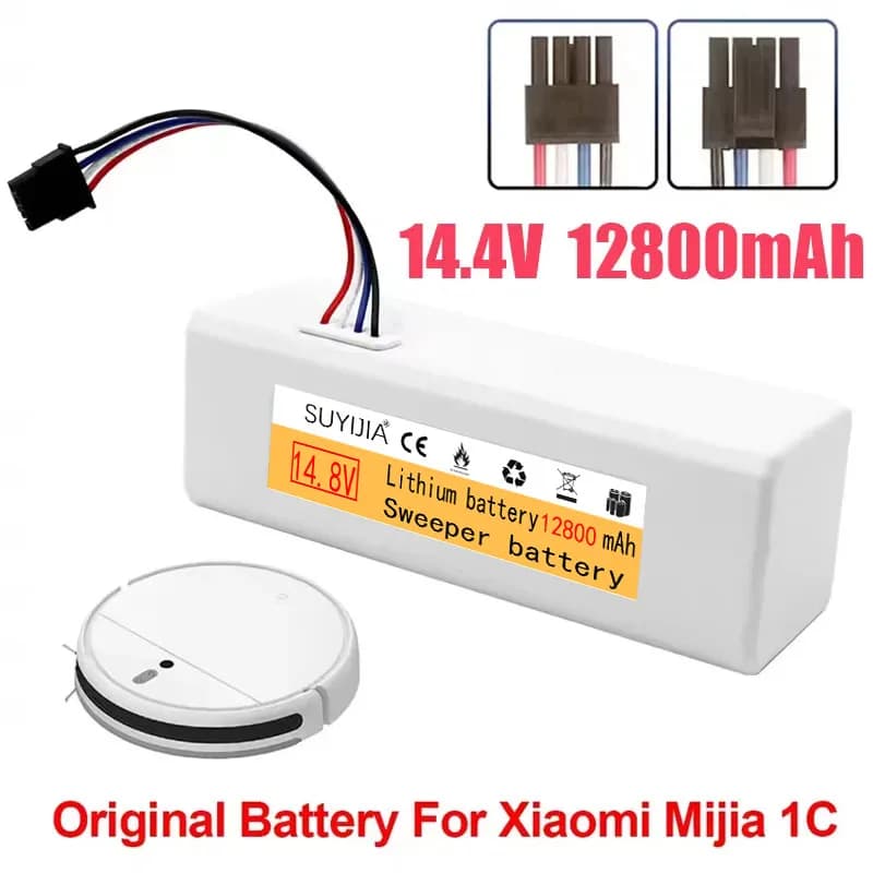 Original P1904-4S2P-MM 14.4V 12800mAH Battery For Xiaomi Mijia 1C STYTJ01ZHM Robot Vacuum Mop Cleaner Accessories Parts original