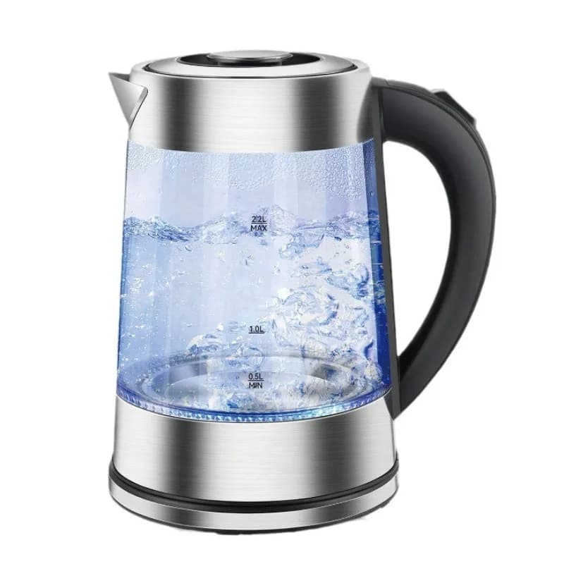 Double wall isolated electric kettle, automatic shutdown, over 2 pieces, stainless steel bottom
