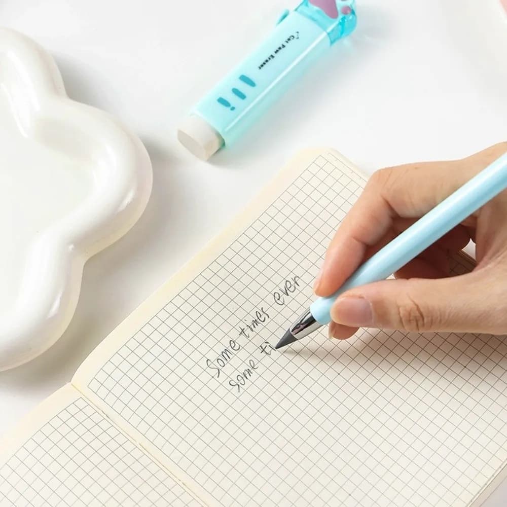 11pcs/set Multi-functional 11-in-1 Stationery Set Cat Paw Theme School Supplies Kit Pencil Eraser Correction Tape Gift