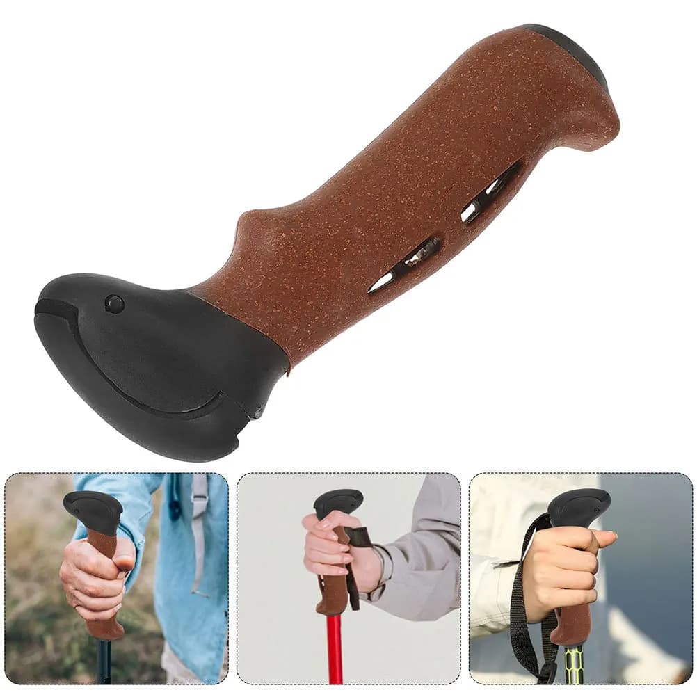 2 spare parts for non-slip cork handle for trekking poles, comfortable grips for trekking poles, grip for shock absorbing rod, nordic walks
