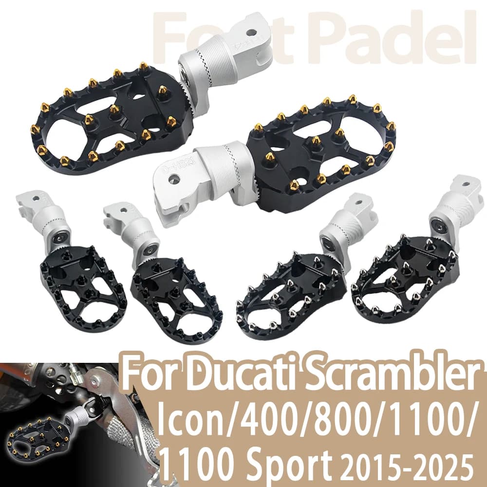 Per Ducati Scrambler 400 800 Full Throttle Icon Dark 1100 sport pro Moto antiscivolo Pedane Pedane regolabili Pedane