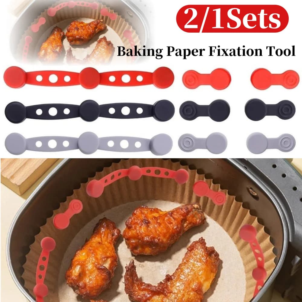 Silicone Magnetic Buckle for Air Fryer, Oven Card Firing Tool, High Temperature Resistant Kitchen Magnetic Buckle, Reusable for Coatings