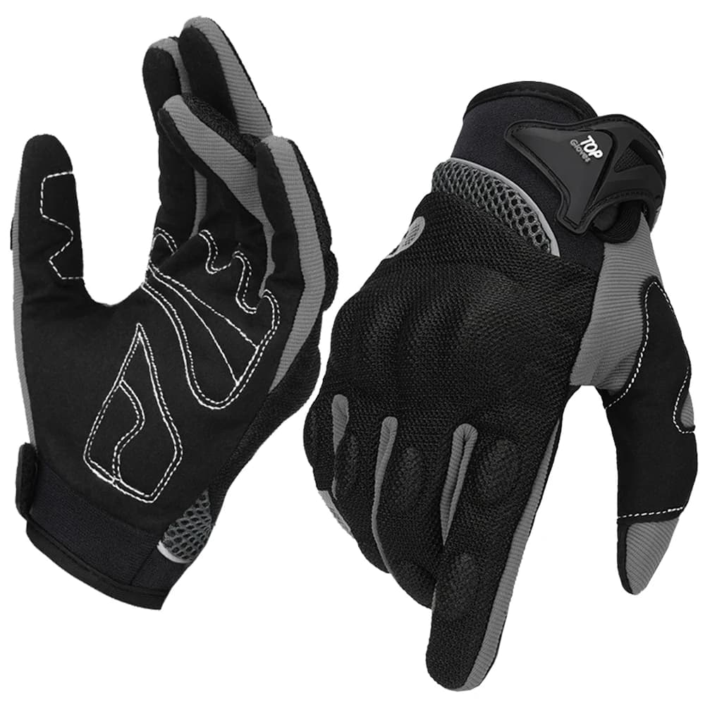 Guanti da moto estivi Touch Screen Guanti sportivi antiscivolo e resistenti all'usura con dita intere Attrezzatura per la guida motociclistica fuoristrada