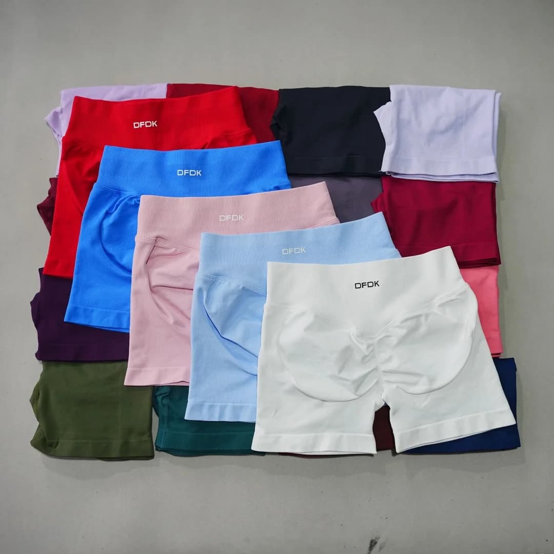 DFDK 2026 Nuovi Pantaloncini da Donna a Vita Alta con Effetto Push-Up, Modellanti e Anti-Trasparenza, Ideali per Palestra, Allenamento, Corsa, Sport e Yoga