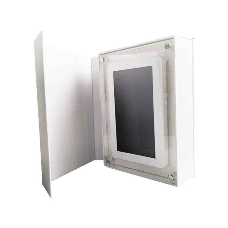 Cornice digitale in acrilico da 5 pollici con rotazione automatica, ideale come regalo per Natale e Halloween.