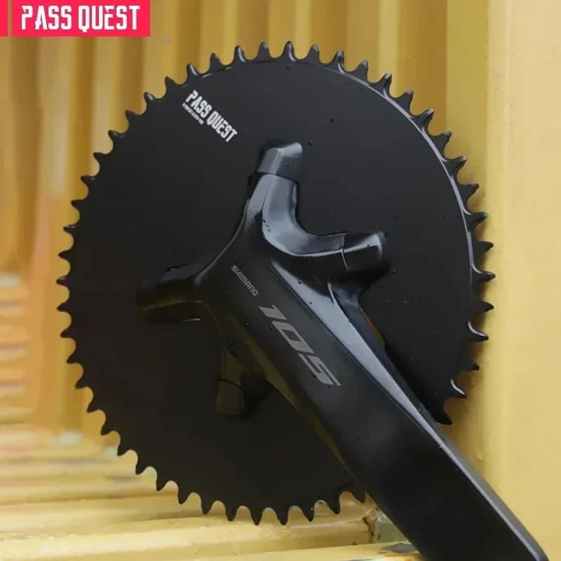 PASS QUEST 110BCD Corona per bici da strada chiusa AERO a 4 bulloni per guarnitura SHIMANO R7100 Corona tonda stretta larga