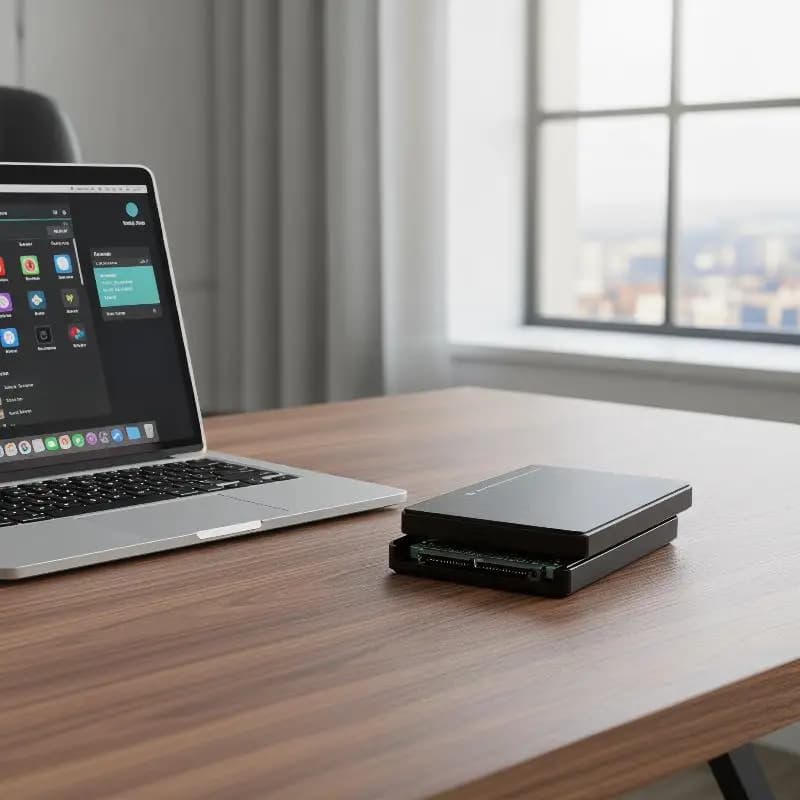USB2.0 SATA 2.5 Inch External Hard Drive Case Shockproof HDD SSD Enclosure for Laptop High-Speed Transfer