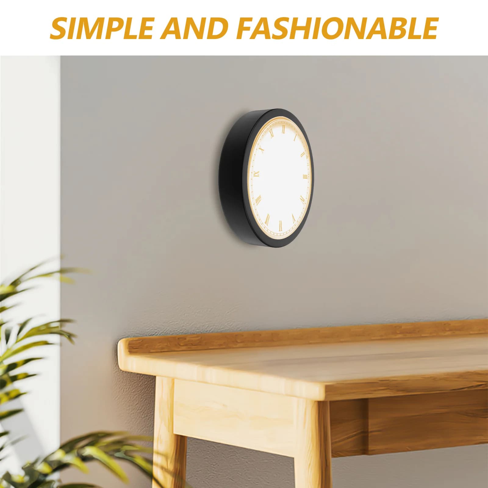 Custodia di ricambio ultra sottile in alluminio con cornice per orologio da parete rotonda in metallo da 8 pollici per parti decorative dell'orologio per l'home office