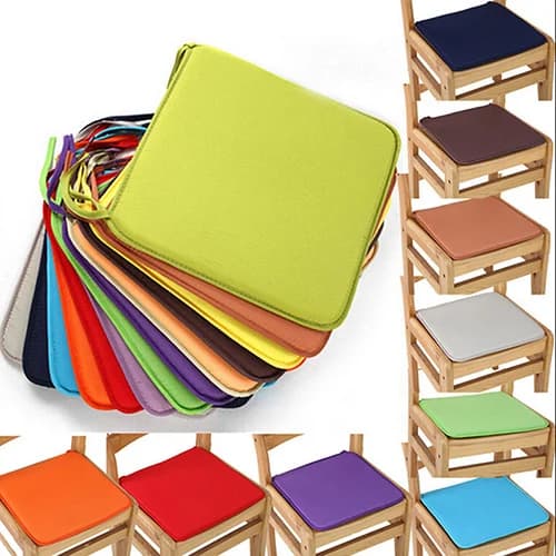 1 pcs cotton blend pillows 7 colors dining room garden kitchen home office chair pillows 40x40cm