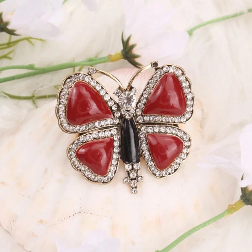 Palace Style Butterfly Brooch Pin Women Sweater Coat Dress Backpack Jewelry Wedding Party Gift