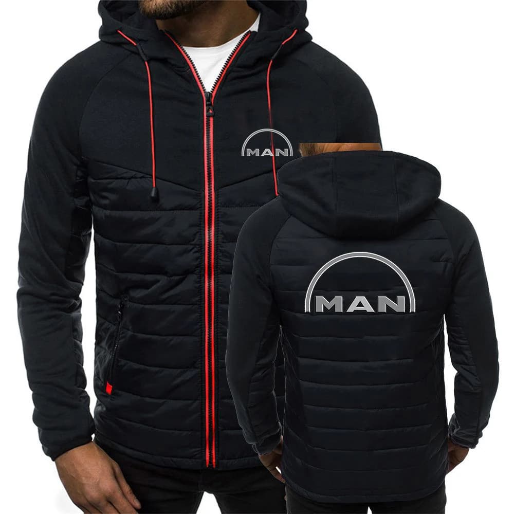 2023 uomini di colore solido camion uomo auto logo giacche da baseball slim fit cotone sottile monopetto autunno inverno streetwear cappotti top