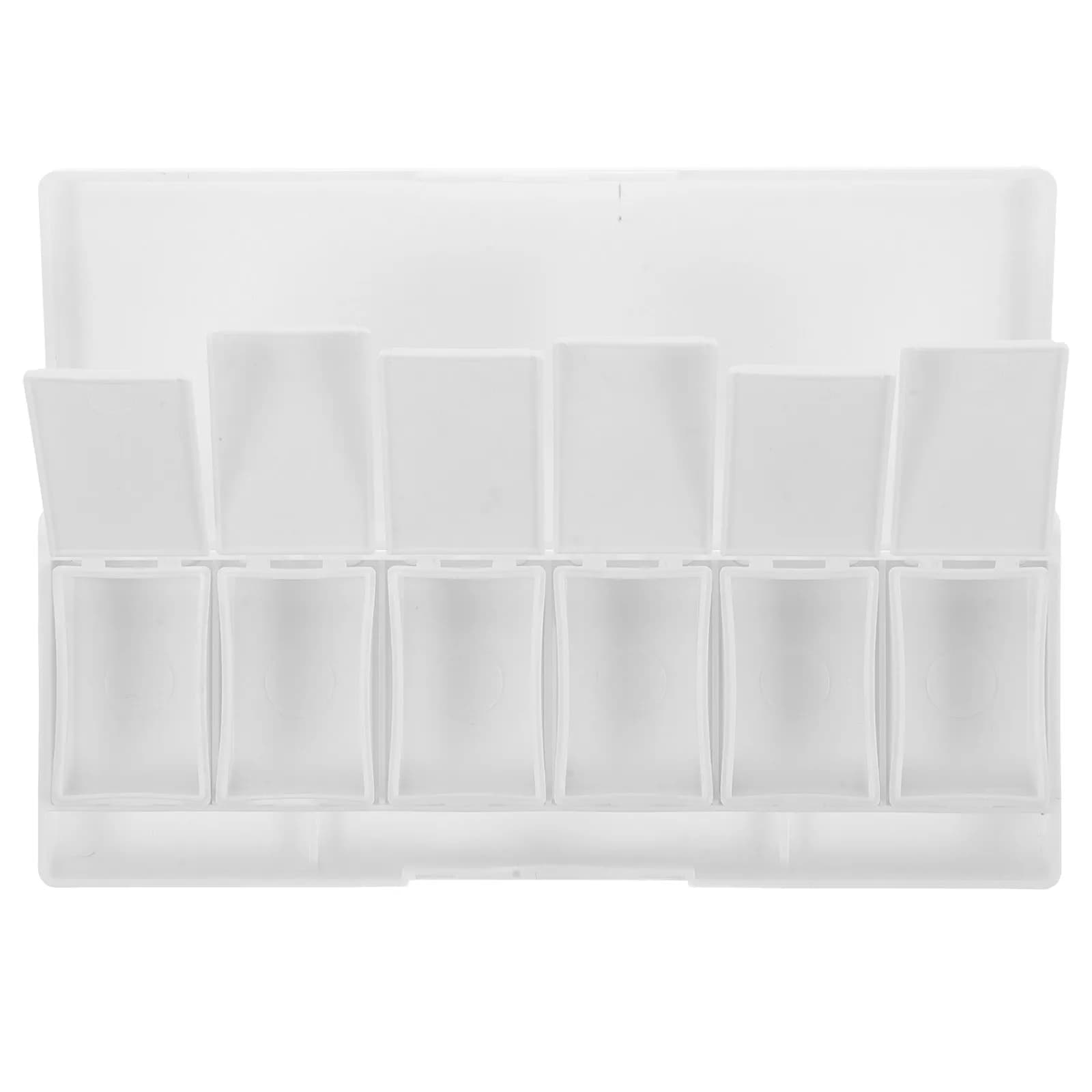 Palette Trucchi Vuota Portatile Ricaricabile 6 Colori, Custodia Compatta Staccabile per Gel Unghie, Body Paint, Acquerello